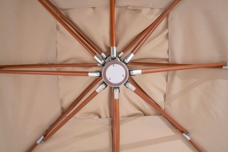 Ливорно зонт на деревянной боковой опоре (3х3м)