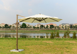 Садовый металлический зонт A002-3000 кремовый