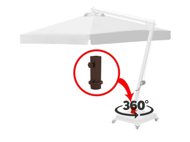 Механизм поворота зонта на 360 градусов для Banana Plus 3х3 м и 3х4 м Details