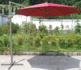 Садовый металлический зонт A002-3000 бордовый