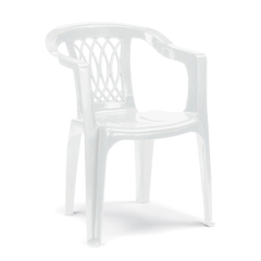 Пластиковое кресло Extra Giada Bianco (SCAB - Италия)