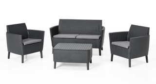 Комплект мебели Salemo Set 2 seat графит