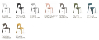 Стул пластиковый Trill Bistrot (50х51,5х82,5см) тортора