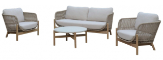Комплект деревянной плетеной мебели Talara