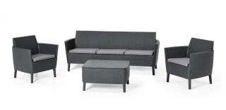 Комплект мебели Salemo Set 3 seat графит