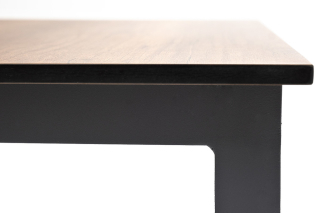 Канны журнальный столик из HPL 95х60, H40, каркас серый графит, цвет столешницы дуб