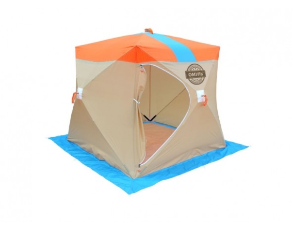 Палатка для зимней рыбалки Омуль Куб 2 голубая