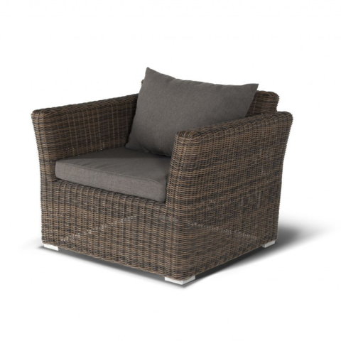 Плетеное кресло Капучино коричневое