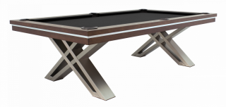 Бильярдный стол для пула Pierce 8 ф (натуральный орех) с плитой, со столешницей