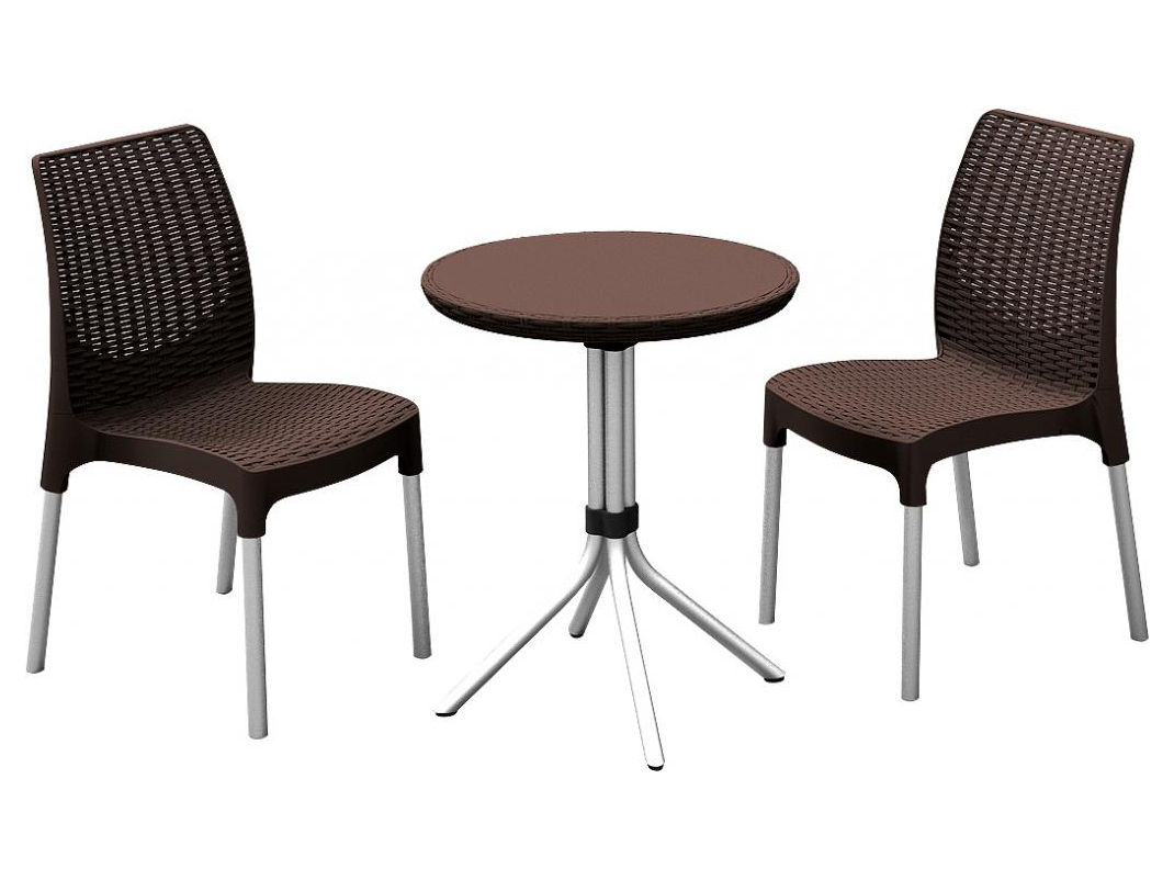Обеденный комплект мебели Chelsea Set коричневый (Keter - Израиль)