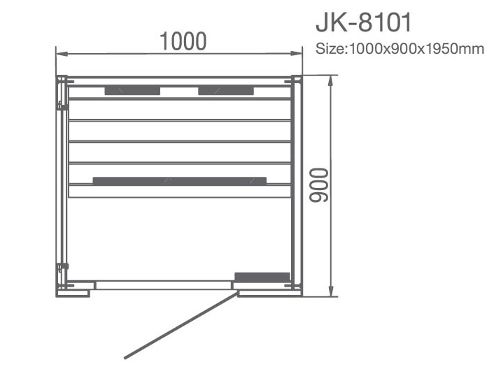 Инфракрасная сауна JK-R8101 - Схема (KOY)