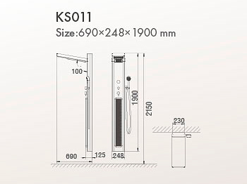 Инфракрасная душевая панель KS011A (KOY)