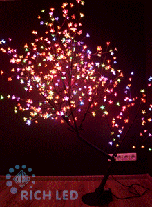 Светодиодное дерево Сакура 180 Rich LED (RGB)