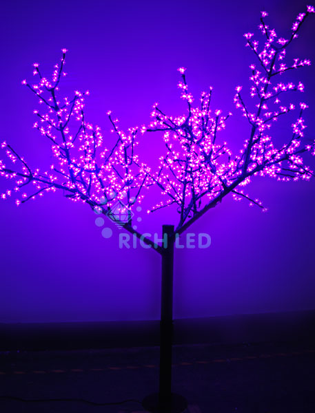 Светодиодное дерево Сакура 250 Rich LED (розовое)