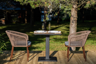 Каффе обеденная группа на 2 персоны, цвет дуб