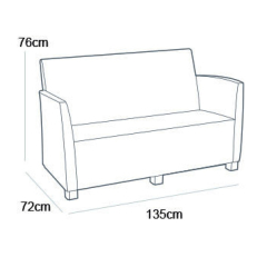 Размеры дивана Corona Cushion Box