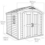 Пластиковый сарай Factor 8x8 (Keter - Израиль)