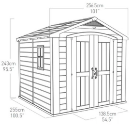 Пластиковый сарай Factor 8x8 (Keter - Израиль)