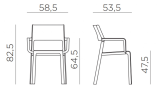 Кресло пластиковое Trill Armchair