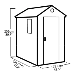 Пластиковый сарай Darwin 4x6