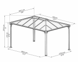 Беседка Martinique Garden Gazebo размеры