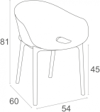 Кресло пластиковое Sky Pro