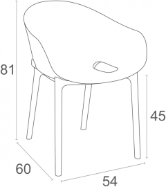 Кресло пластиковое Sky Pro