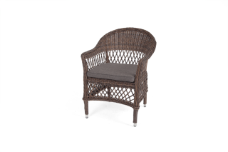Сицилия плетеный стул из искусственного ротанга, цвет коричневый