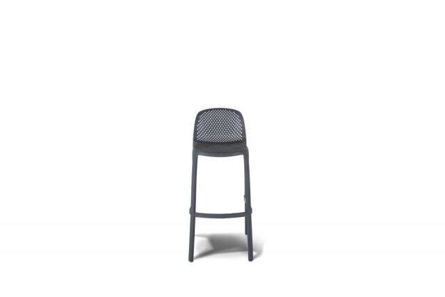 Севилья барный стул из пластика, цвет темно-серый