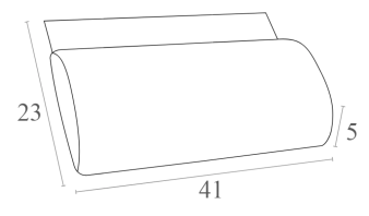 Подушка-подголовник для шезлонга Slim