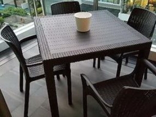 Обеденный комплект Fiji Quatro Table + 4 Jersey