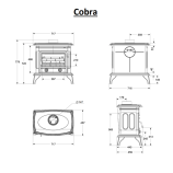 Чугунная печь-камин Cobra 13 кВт