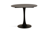 Тюльпан интерьерный стол из HPL круглый Ø90см, цвет серый гранит