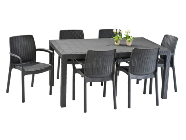 Обеденный комплект стол Melody + 6 стульев Bali (Keter - Израиль)