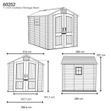 Высокопрочный сарай LifeTime 7x12 ft арт.60252