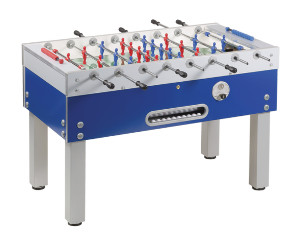 Игровой стол - футбол Garlando Challenge (137 x 76 x 90.5 см, синий, жетоноприемник)