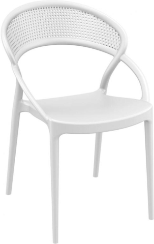 Кресло пластиковое Sunset (54х56х82см) белое