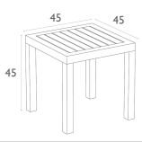 Столик пластиковый журнальный Ocean Side Table