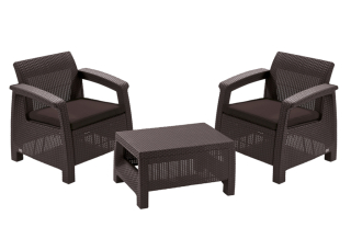 Двойной комплект мебели Corfu Set коричневый
