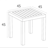 Столик пластиковый журнальный Ocean Side Table