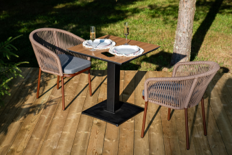 Каффе обеденная группа на 2 персоны, цвет дуб