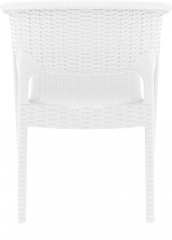 Кресло пластиковое плетеное Panama (58х64х80см) белое