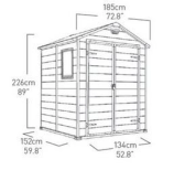 Пластиковый сарай Manor 6x5DD (Keter - Израиль)