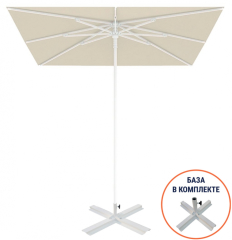 Зонт пляжный со стационарной базой Kiwi Clips&Base