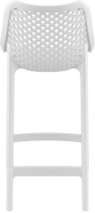 Стул пластиковый полубарный Air Bar 65 (44х51х95см) белый