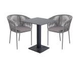 Каффе обеденная группа на 2 персоны, цвет серый гранит