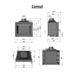 Чугунная топка Consul 12 кВт