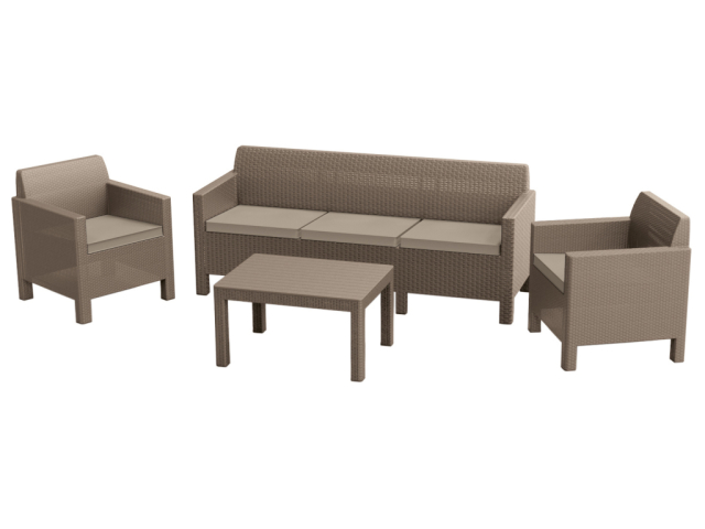 Комплект мебели Orlando Set with 3 seat sofa капучино