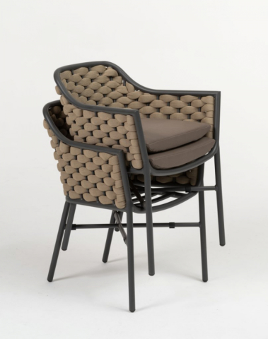 Кресло плетеное с подушками Torino