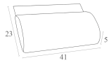 Подушка-подголовник для шезлонга Slim